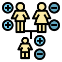 external inheritance-genetics-ddara-lineal-color-ddara icon