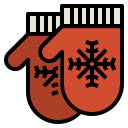 external mittens-christmas-ddara-lineal-color-ddara icon