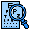 external snellen-chart-eye-ddara-lineal-color-ddara-2 icon