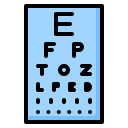 external snellen-chart-eye-ddara-lineal-color-ddara-4 icon