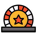external token-gaming-gambling-ddara-lineal-color-ddara icon