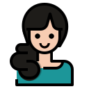 external woman-user-avatar-ddara-lineal-color-ddara-3 icon