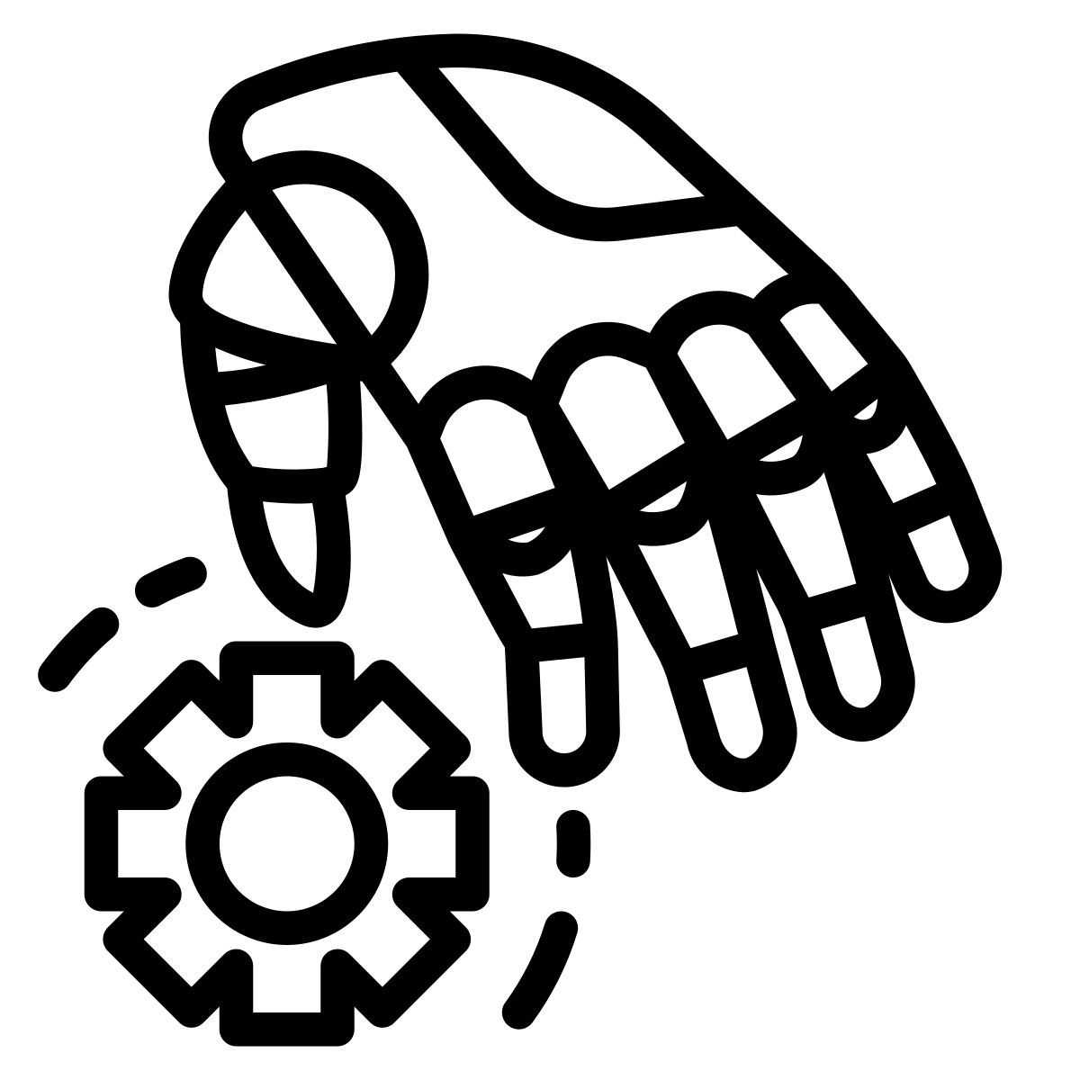 robot hand icon