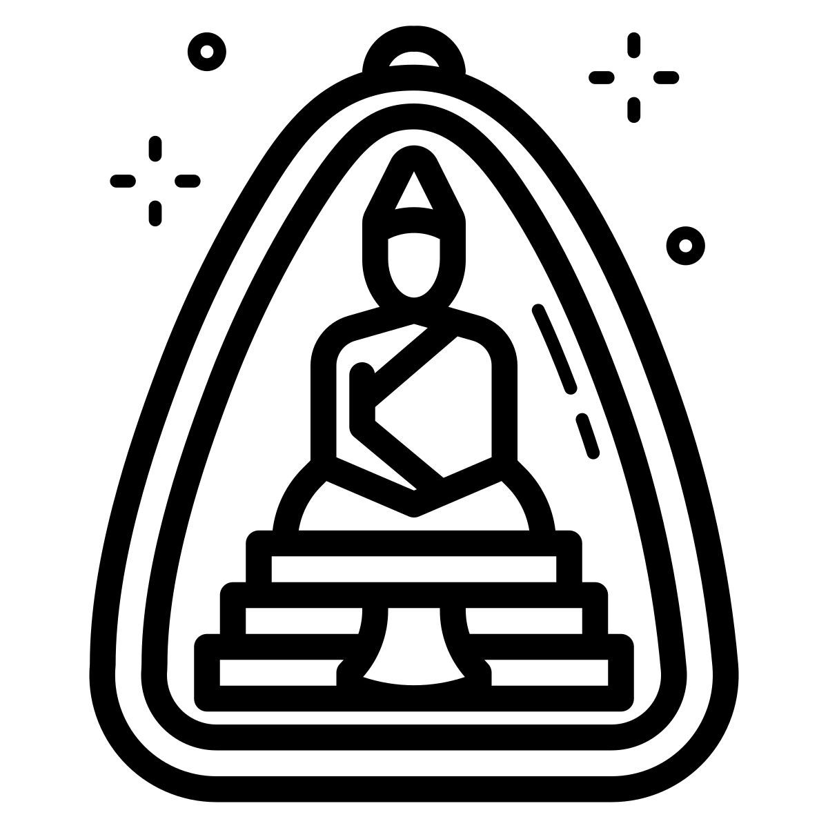 buddha amulet icon