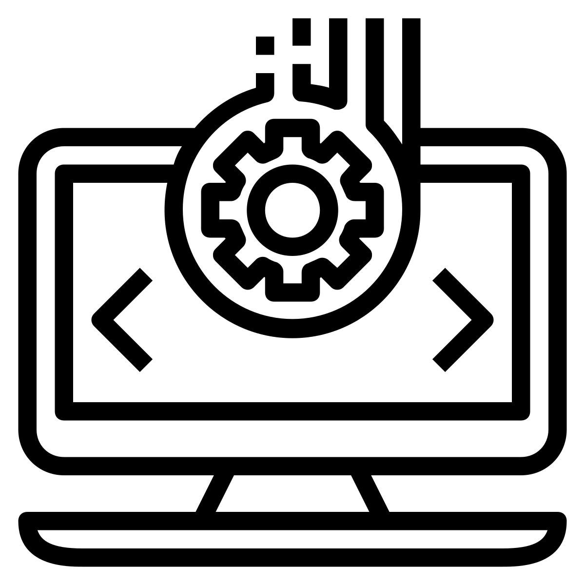 sviluppatore programmatore codificatore impostazione sistema icon