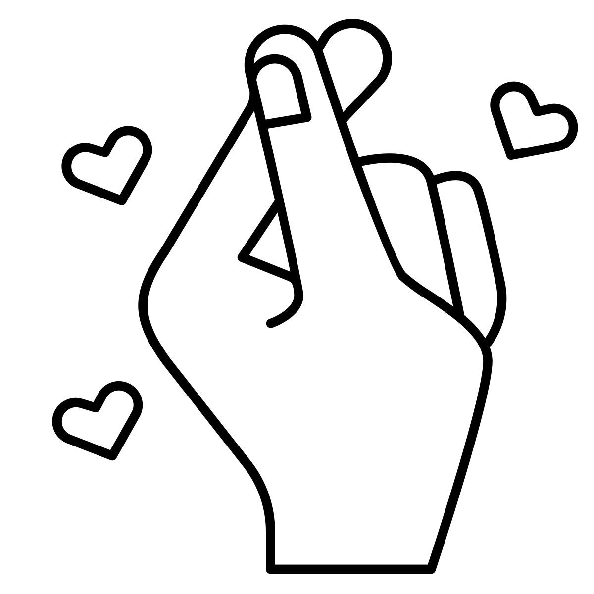 하트를 든 손 icon