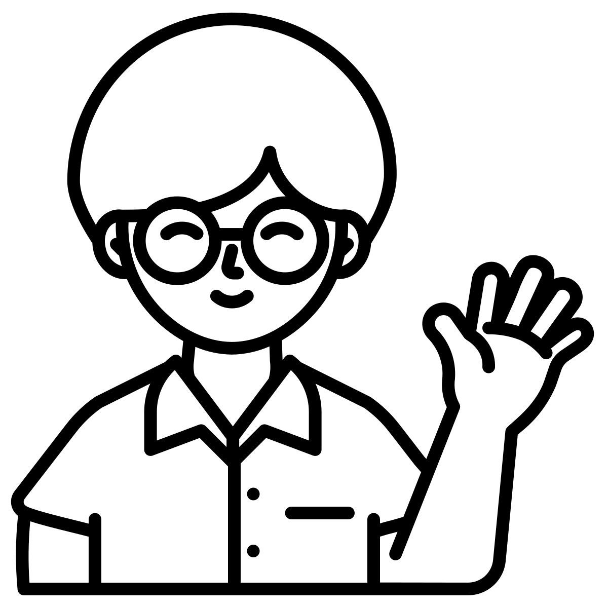 student greeting icon