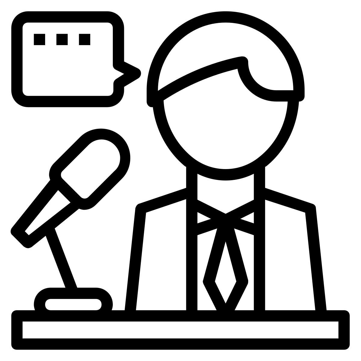 orator presentation speaker speechmaker talker icon