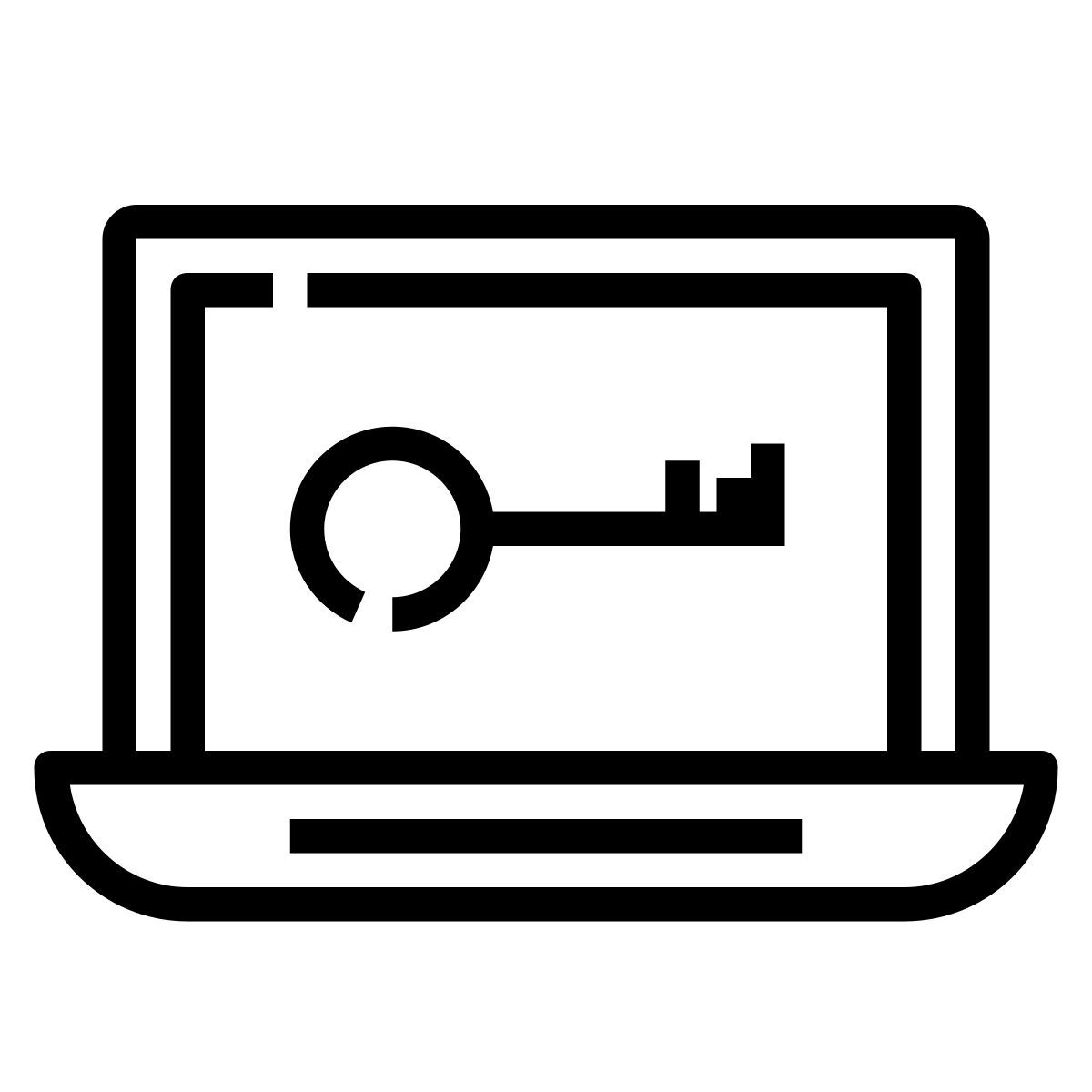 contraseña clave entrar desbloquear portátil permitir red icon