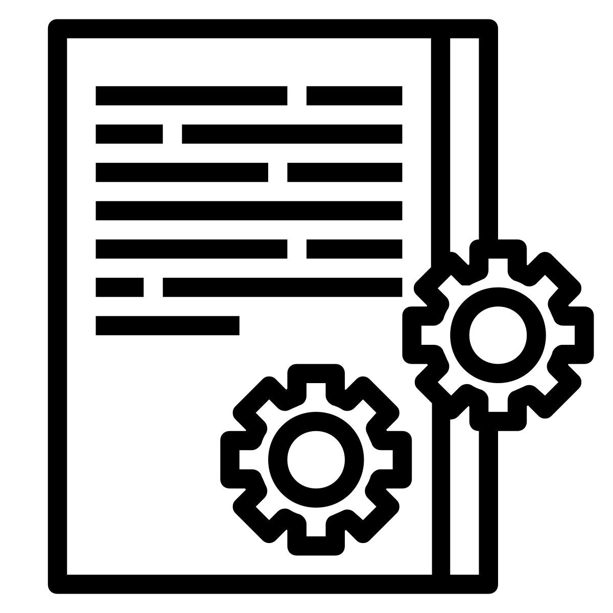 policy rule business data development icon