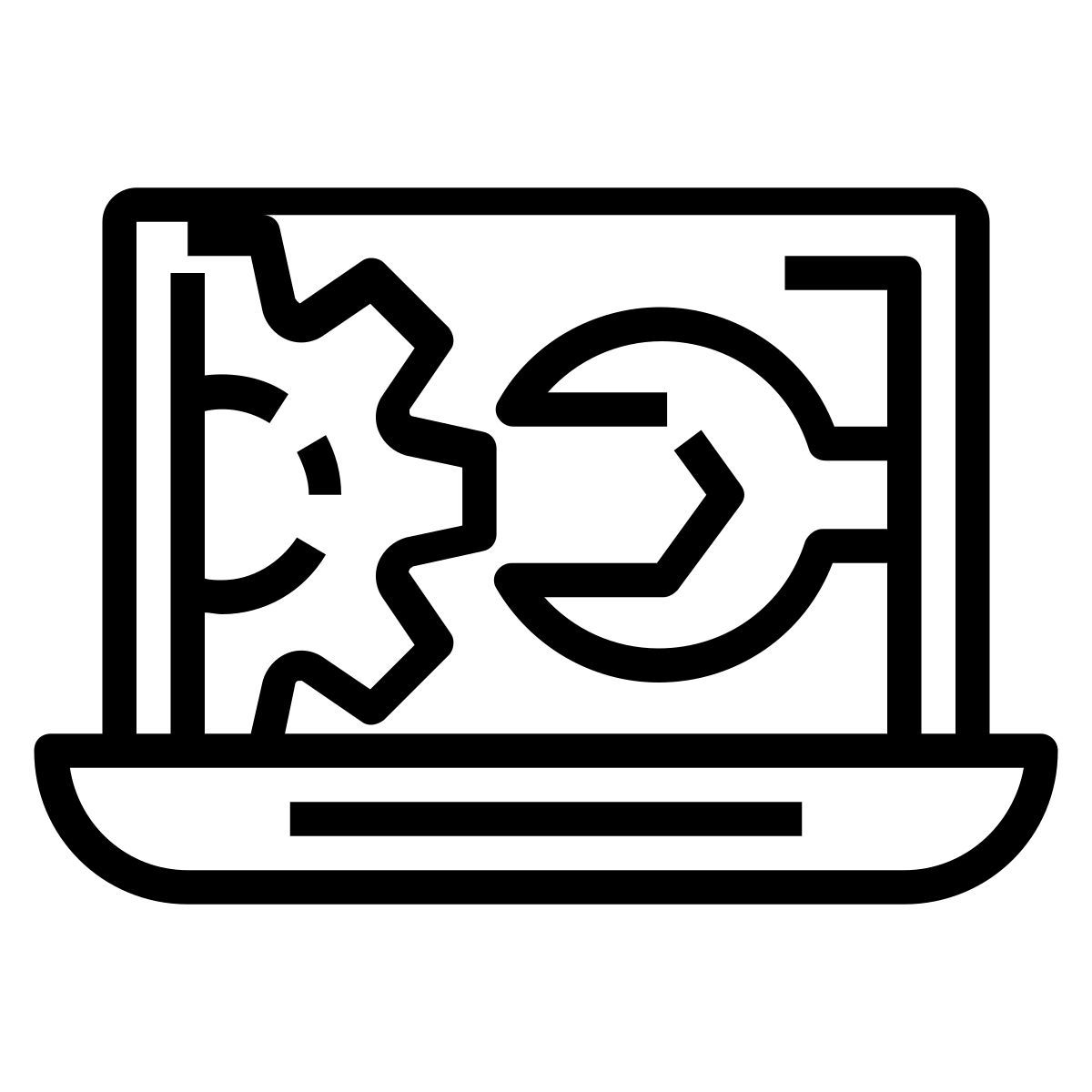 technology repair notebook admin adjust computer development icon