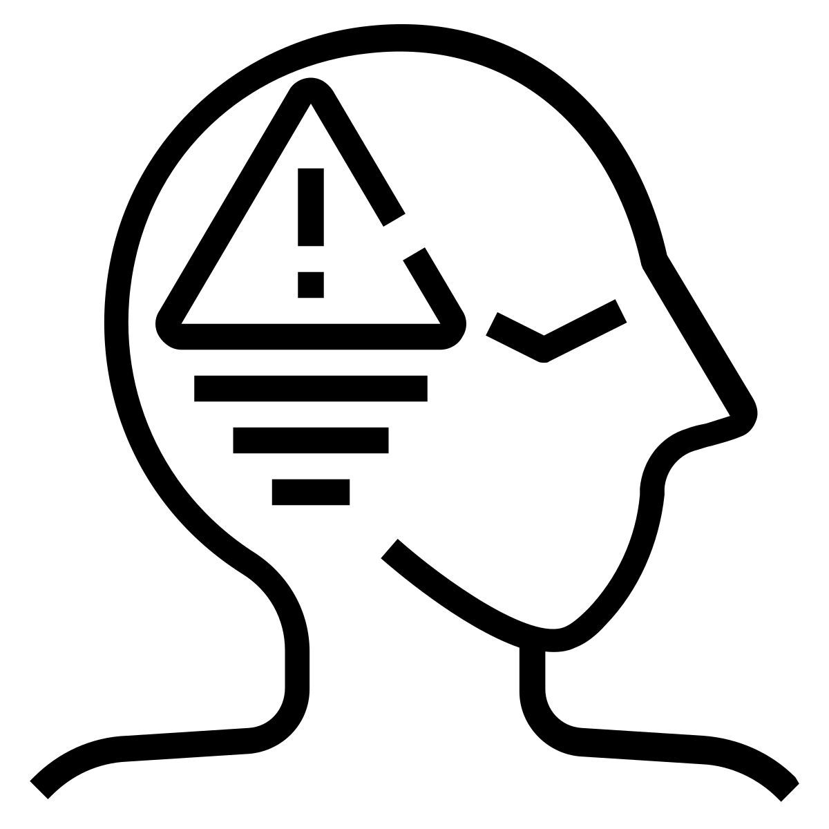thought thinking imagination beware negative mind aspect icon