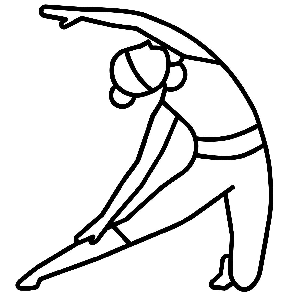 yoga pose icon