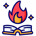 external book-magic-filled-line-detailed-filled-line-rakhmat-setiawan icon