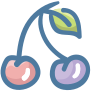 external cherries-set02-food-colors-doodle-doodle-color-bomsymbols- icon