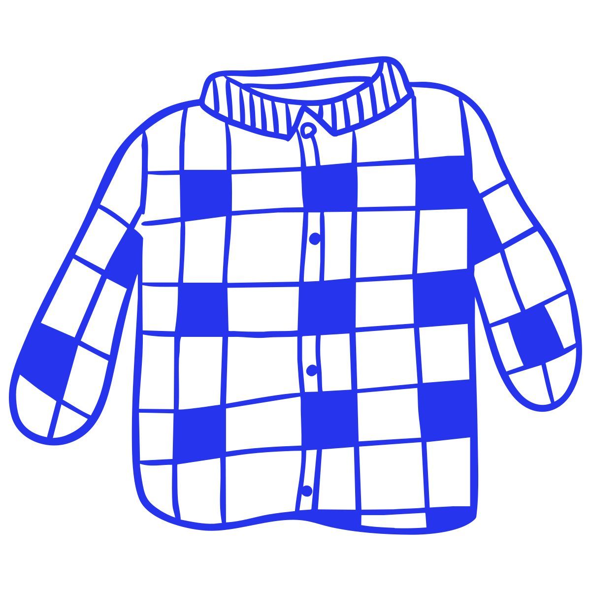 plaid shirt 图标
