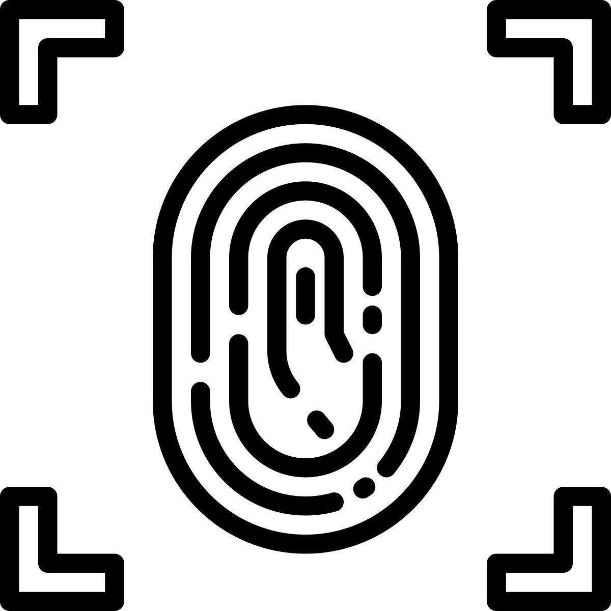 fingerprint scan icon