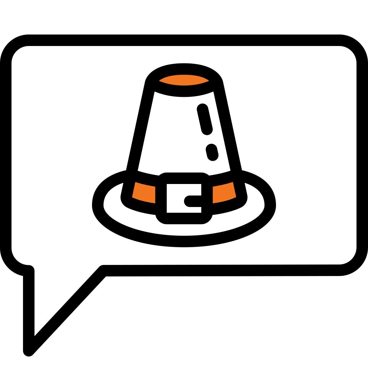 thanksgiving speech icon