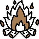 external bonfire-autumn-season-dreamcreateicons-fill-lineal-dreamcreateicons icon