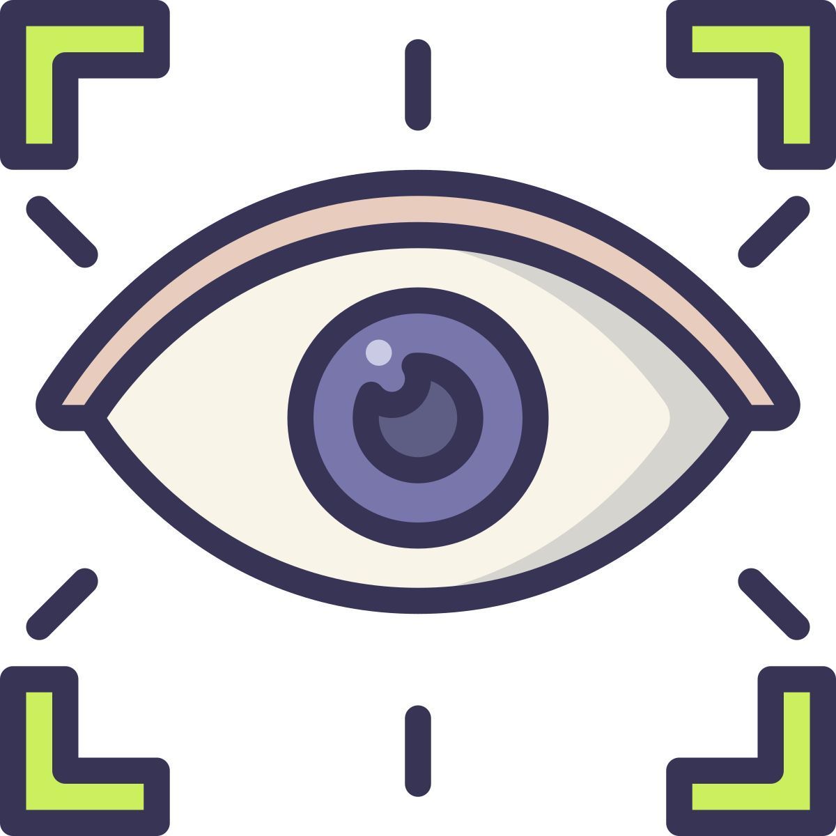 reconocimiento ocular icon