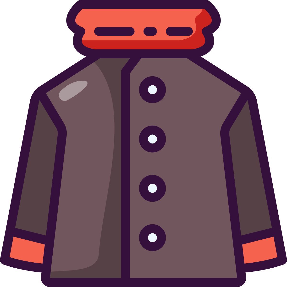 fur coat icon