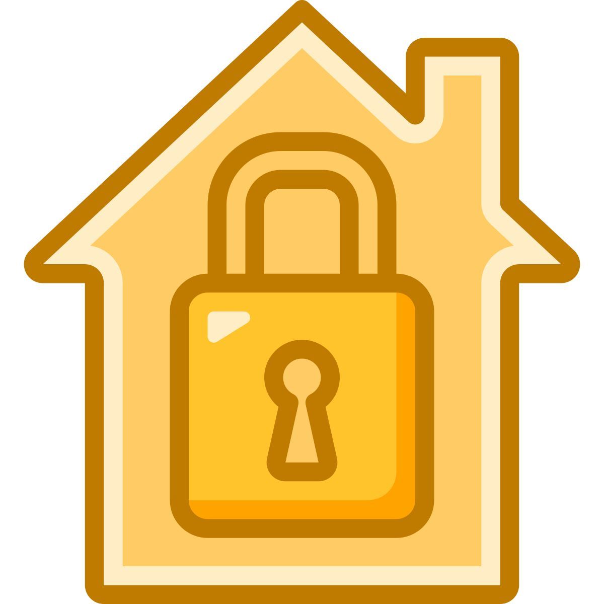 secured house icon