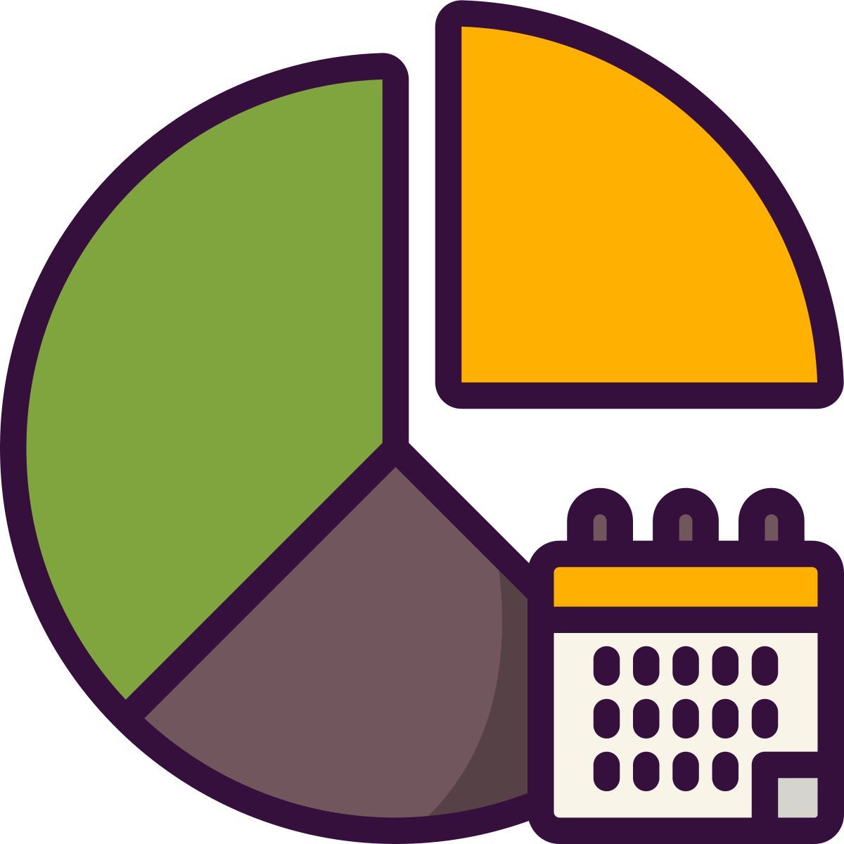 gráfico de pizza icon