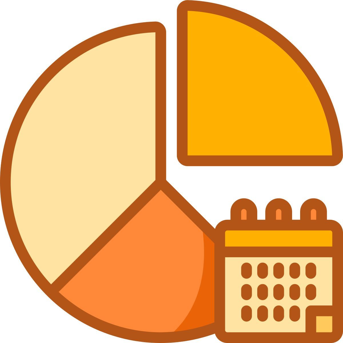 gráfico de pizza icon