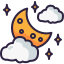 external cloudy-night-weather-dreamcreateicons-outline-color-dreamcreateicons-2 icon