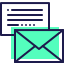 external mail-communication-dreamstale-green-shadow-dreamstale icon