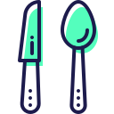 external cutlery-food-and-drinks-dreamstale-green-shadow-dreamstale icon