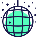 external disco-ball-celebration-dreamstale-green-shadow-dreamstale icon