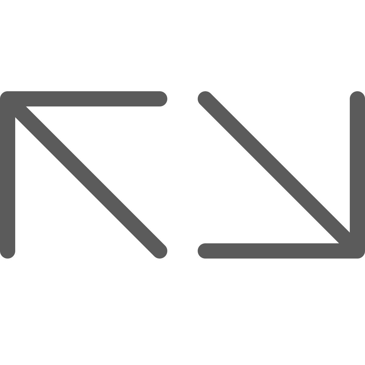 diagonale pfeile icon