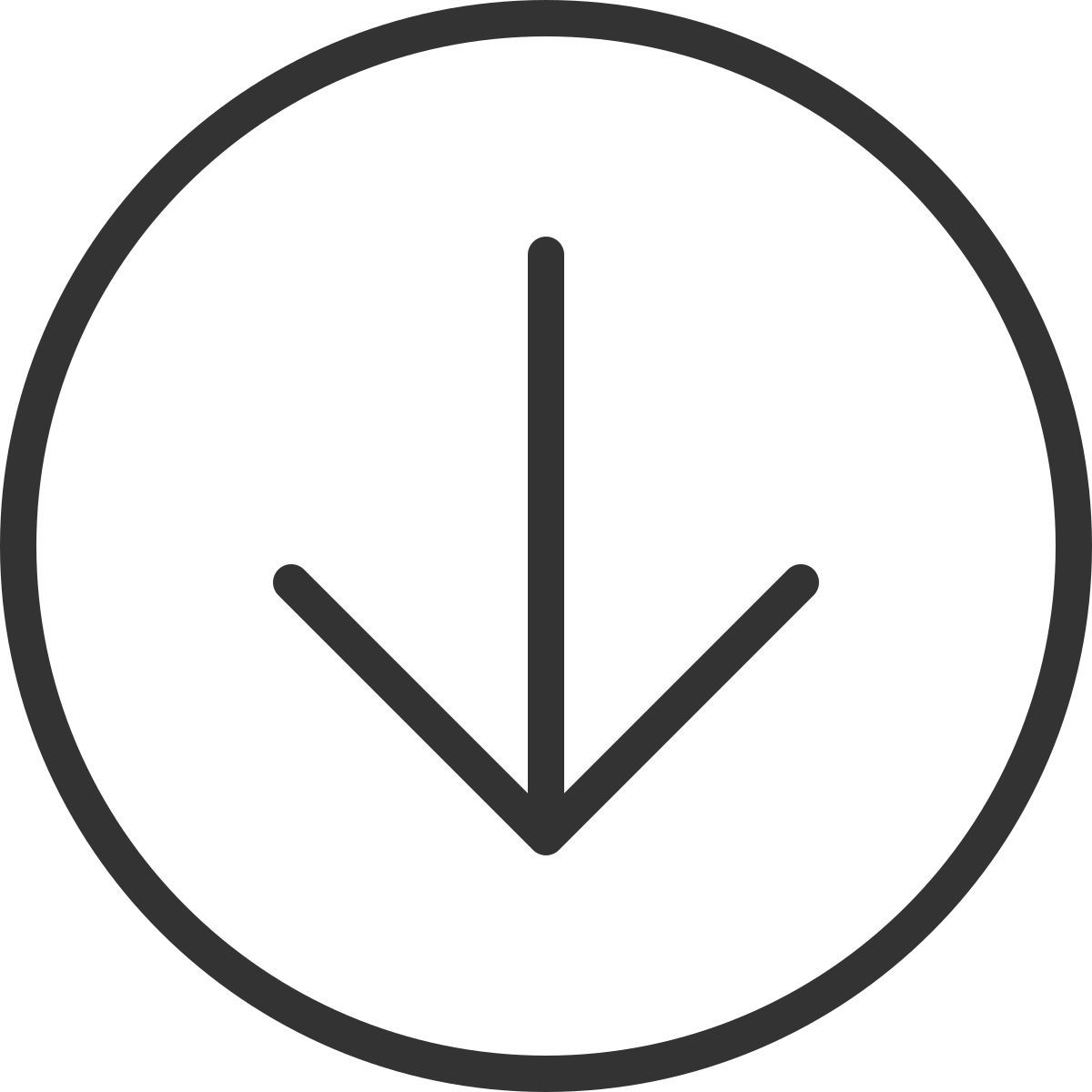 кнопка "стрелка вниз icon