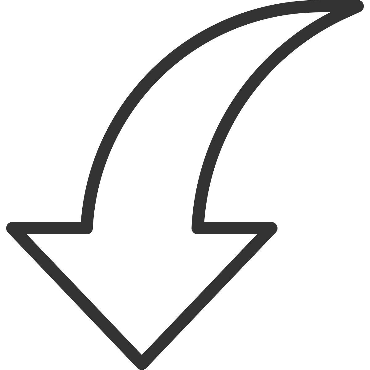 flecha hacia abajo icon