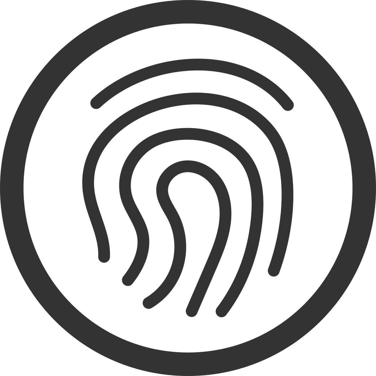 impronta digitale icon