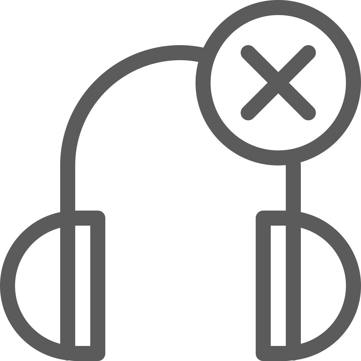 ヘッドフォンを外す icon