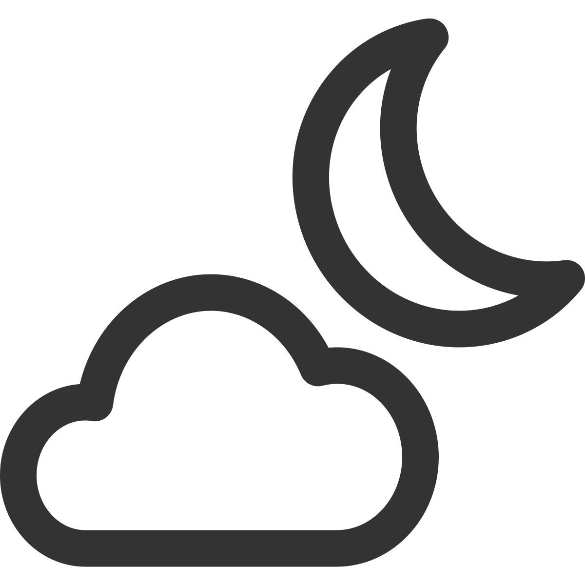 구름 조금 밤 icon