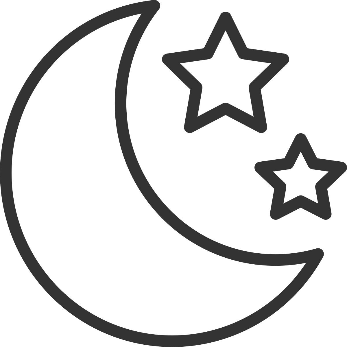 leichter regen nacht icon