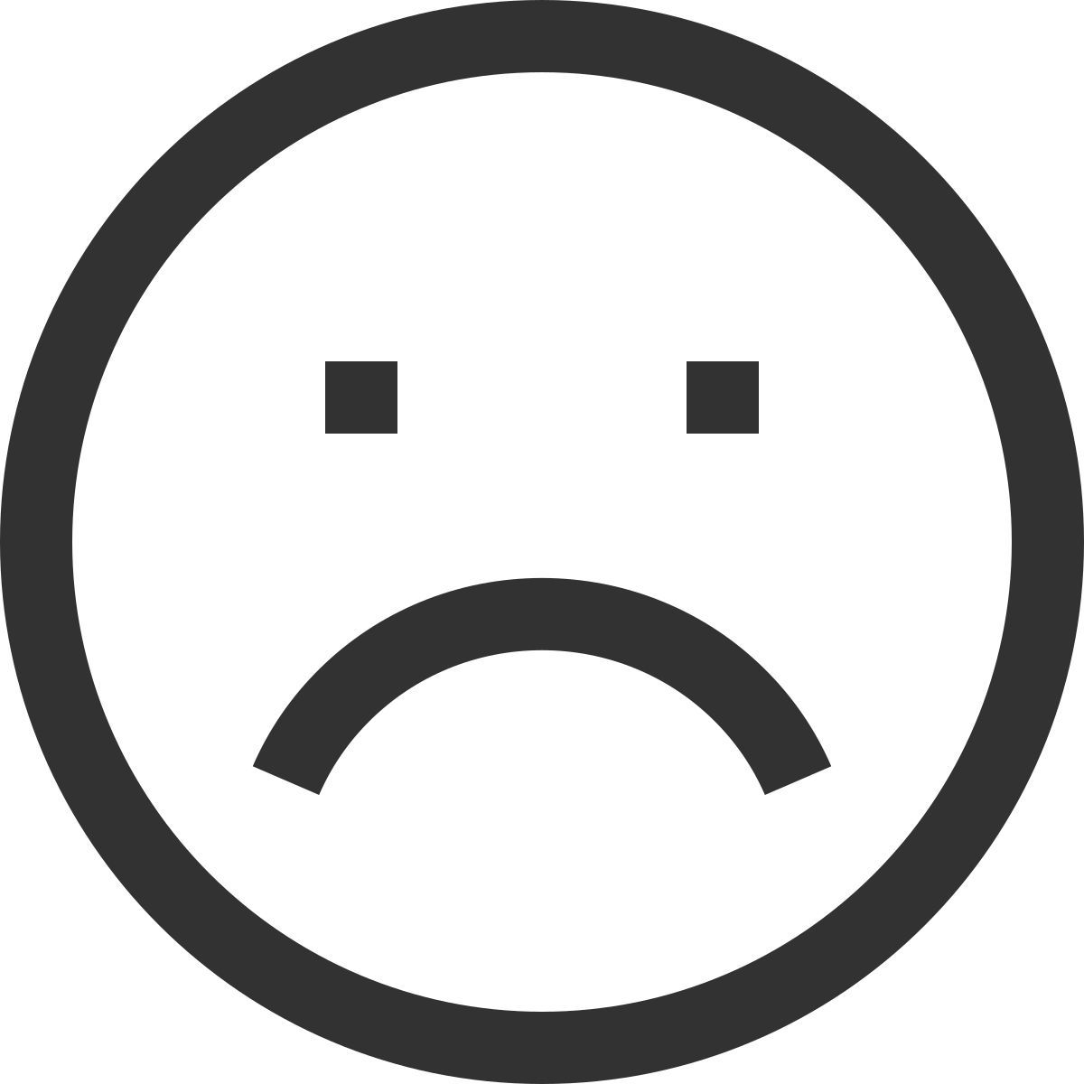 sad face icon