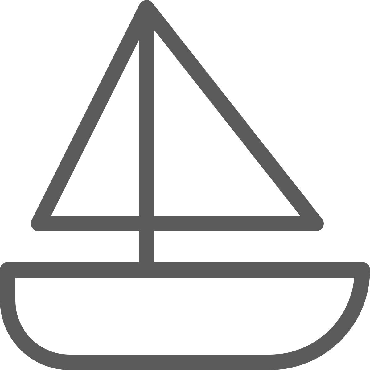 barco à vela pequeno icon