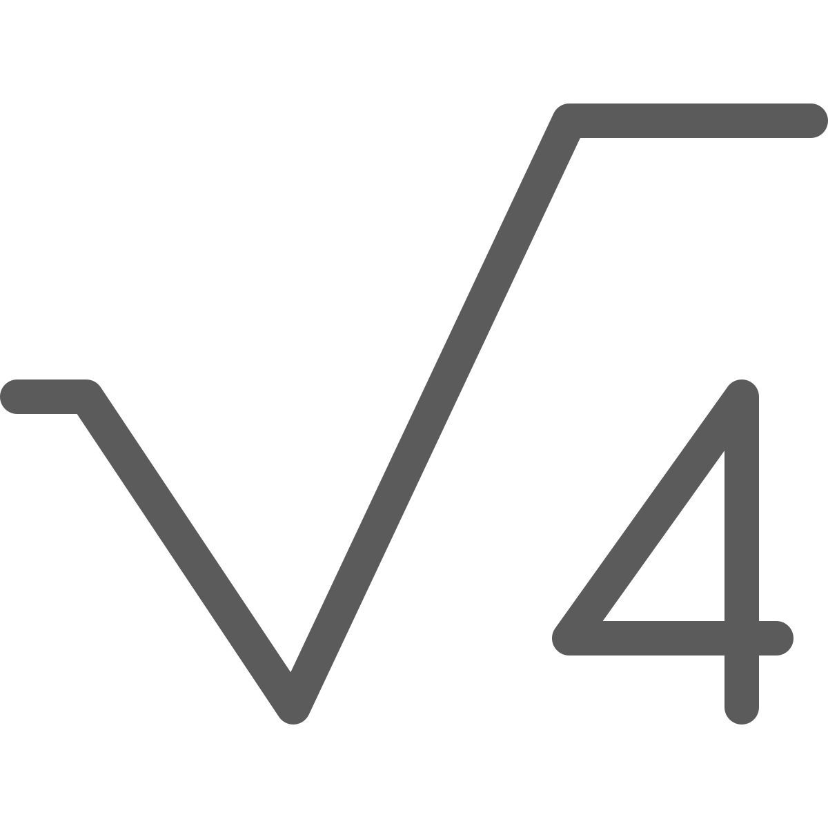 квадратный корень icon