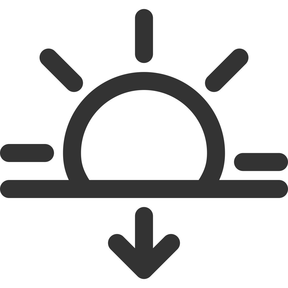 le coucher du soleil icon