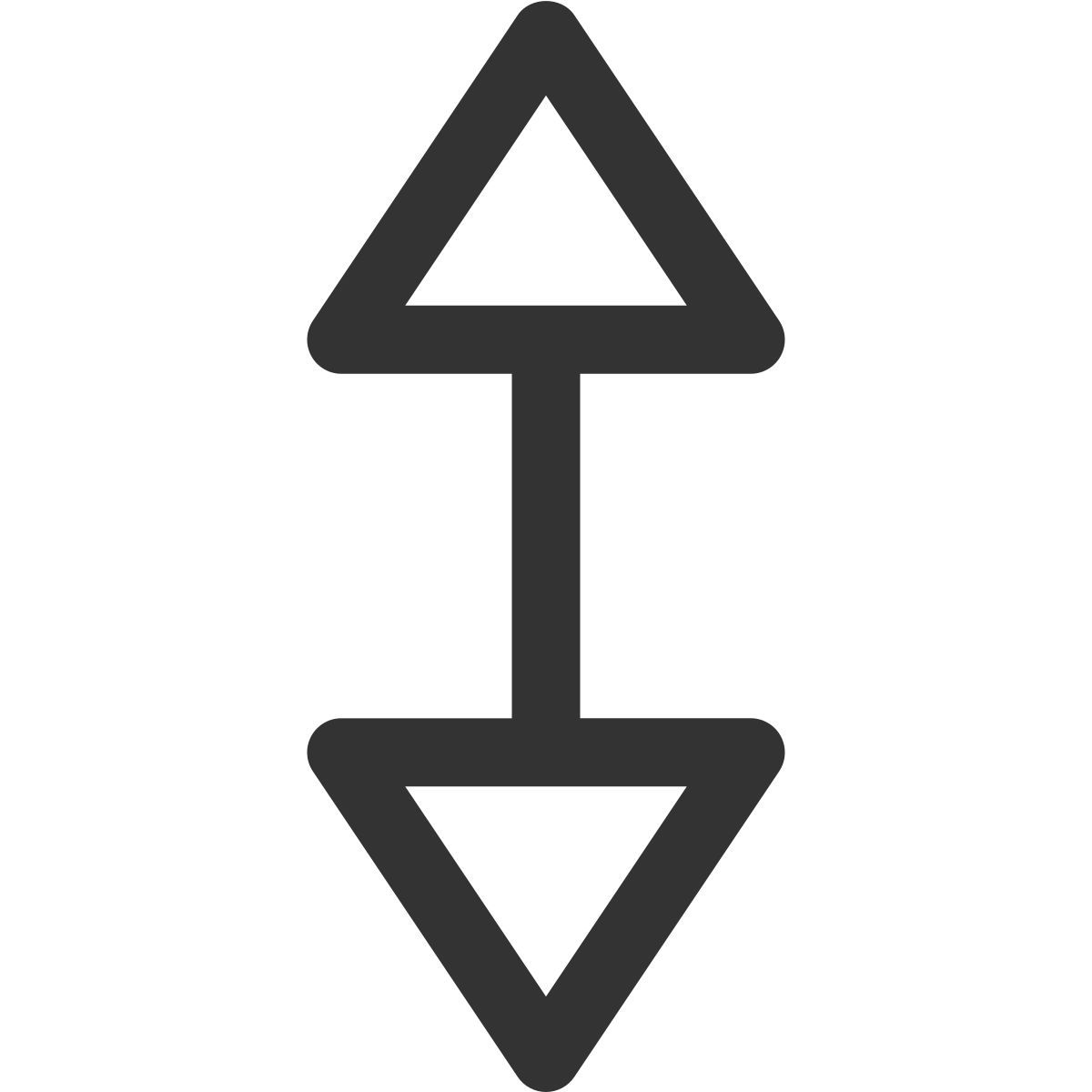 en haut icon