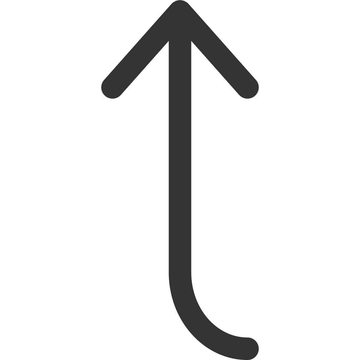 en haut icon