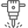 external jackhammer-construction-dreamstale-lineal-dreamstale icon