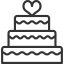 external cake-wedding-dreamstale-lineal-dreamstale icon