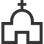 external church-property-dreamstale-lineal-dreamstale icon