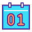external calendar-happy-new-year-dual-tone-amoghdesign icon