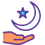 external crescent-ramadan-dual-tone-amoghdesign icon